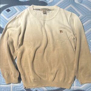 Boys Burberry Ombre Beige Sweater